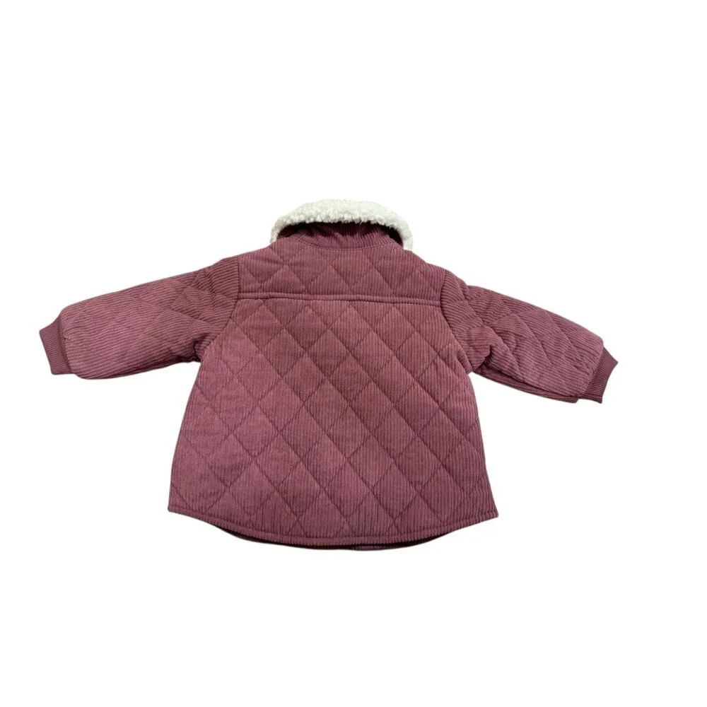 Seven For All Mankind Baby Quilted Corduroy Sherpa‎ Collar Jacket – Size 12M